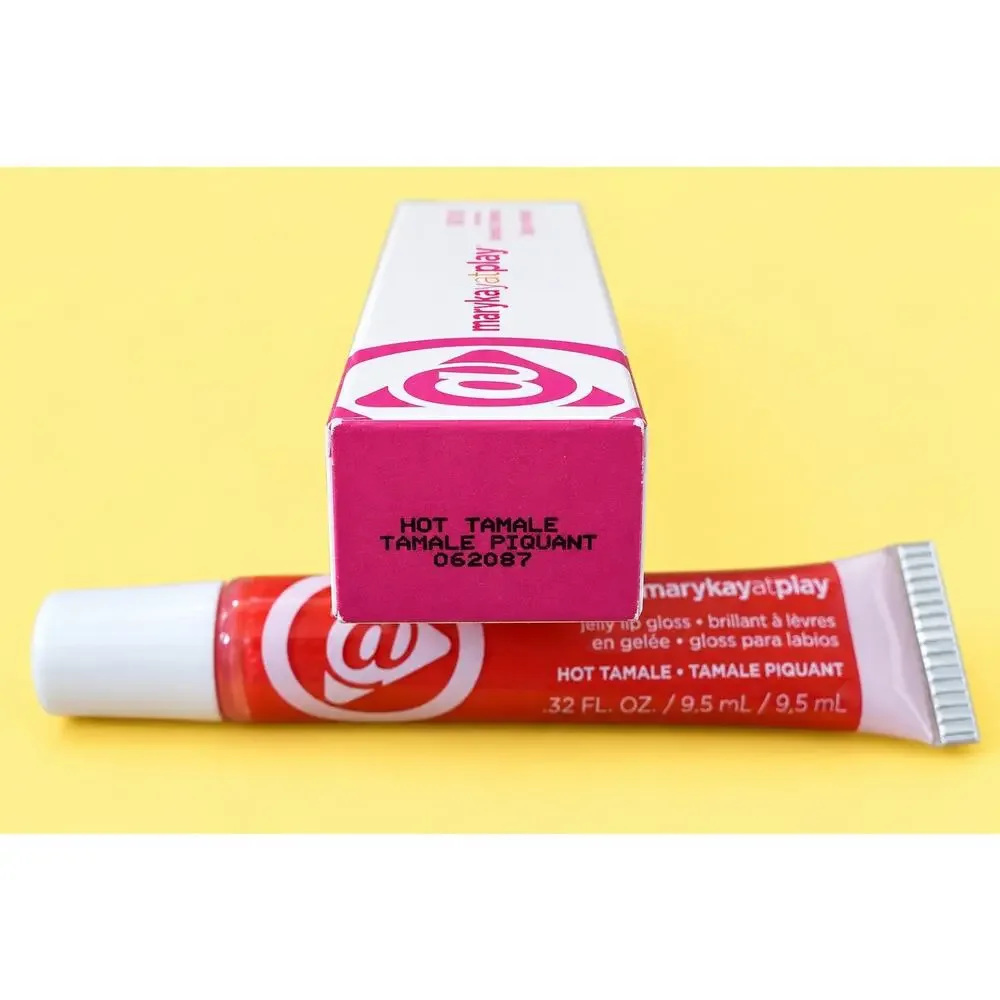 Mary Kay At Play Jelly Lip Gloss .32 fl oz ~ HOT TAMALE ~ 062087 New in Box 🥰